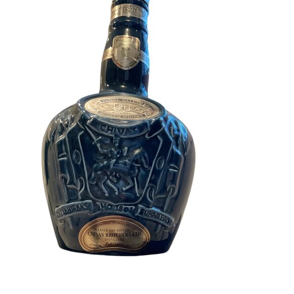 EMPTY WHISKY BOTTLE ROYAL SALUTE 21 YR OLD SCOTCH Collectible Spode Aberdeen - Picture 7 of 10